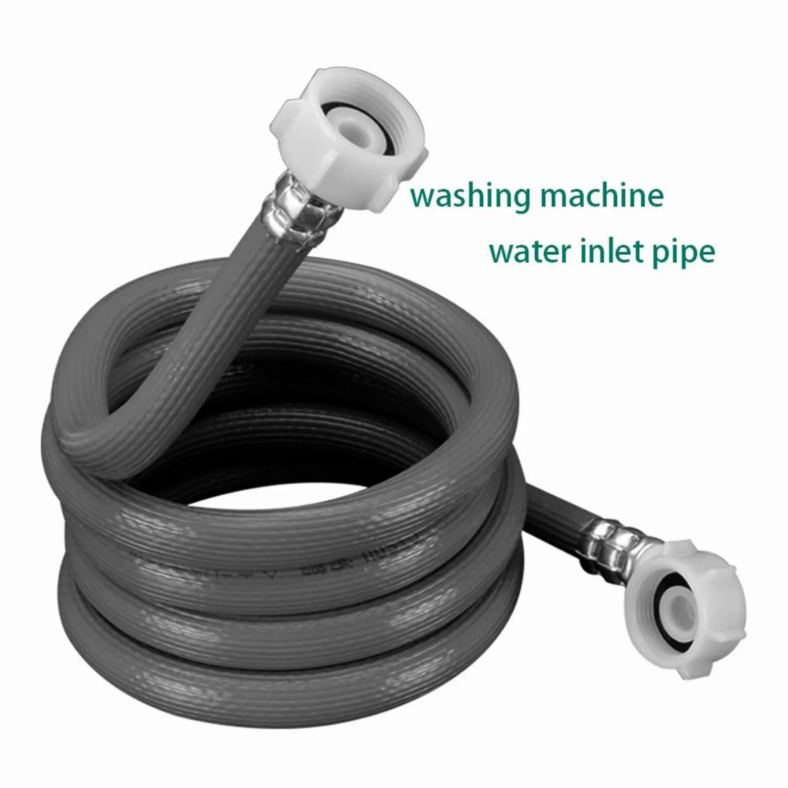 Junta de tubería de entrada de tubería de agua for lavadora de tambor, interfaz roscada de 3/4 pulgadas, manguera de suministro de agua automática de estilo europeo Universal | 5M