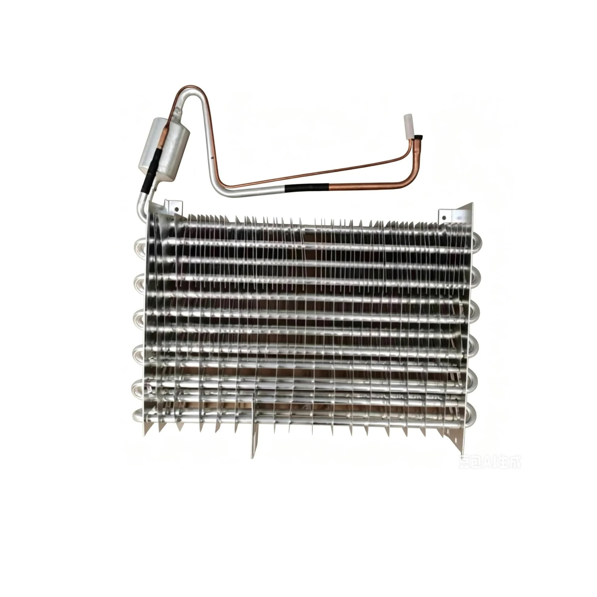 Bobina Del Condensador De Refrigeración,Compatible Con Haier | Compatible Con Xinfei Repuestos Del Condensador Del Evaporador Enfriado Por Aire(375x230mm BCD395WGV)