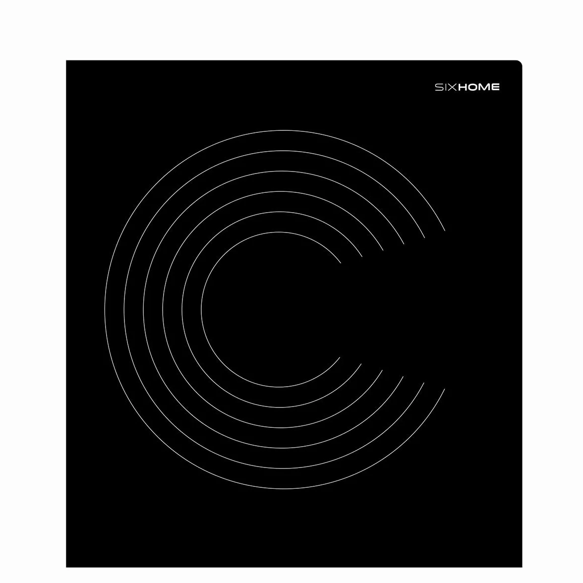 SIXHOME Placa de inducción 60 cm 7200 W 3 zonas Booster control táctil negro SXHPI60N1