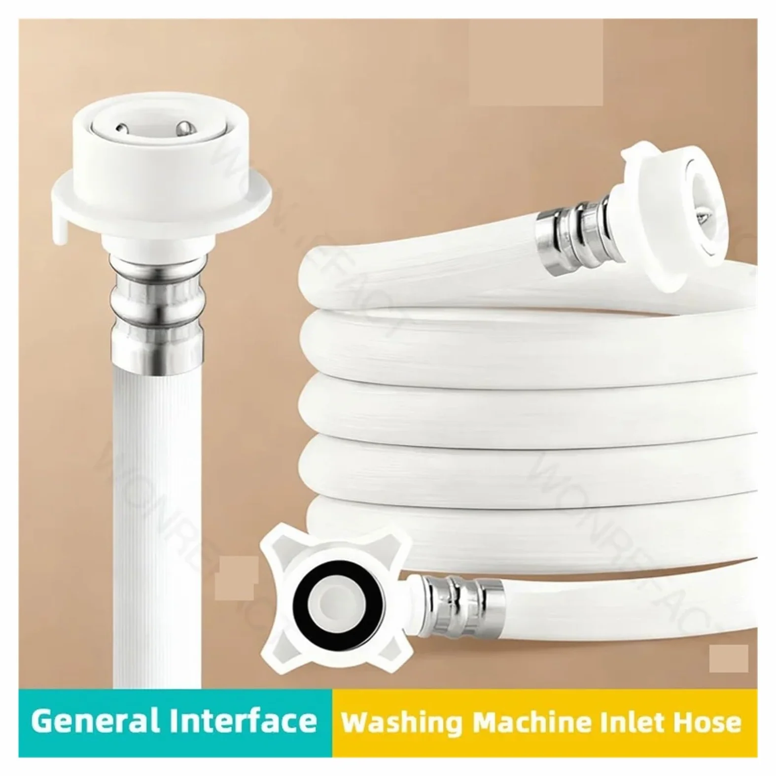 Manguera Extendida Universal A Prueba De Explosiones, Entrada Automática For Lavadora, Manguera De Suministro De Agua Extendida Con Cabezal Antideslizante Roscado(6m)