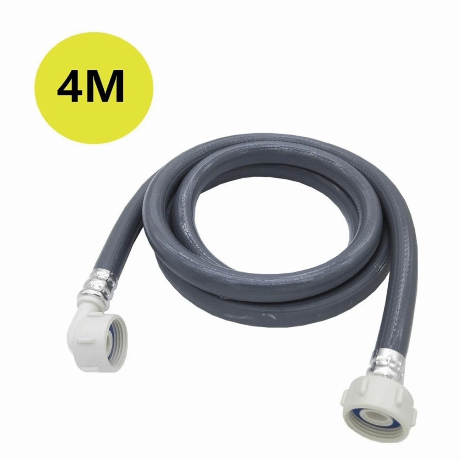 Manguera De Entrada De Lavadora Automática Manguera De Entrada De Agua Europea A Prueba De Explosiones | Tubería de suministro de agua for jardín de 3/4 de pulgada(4M)
