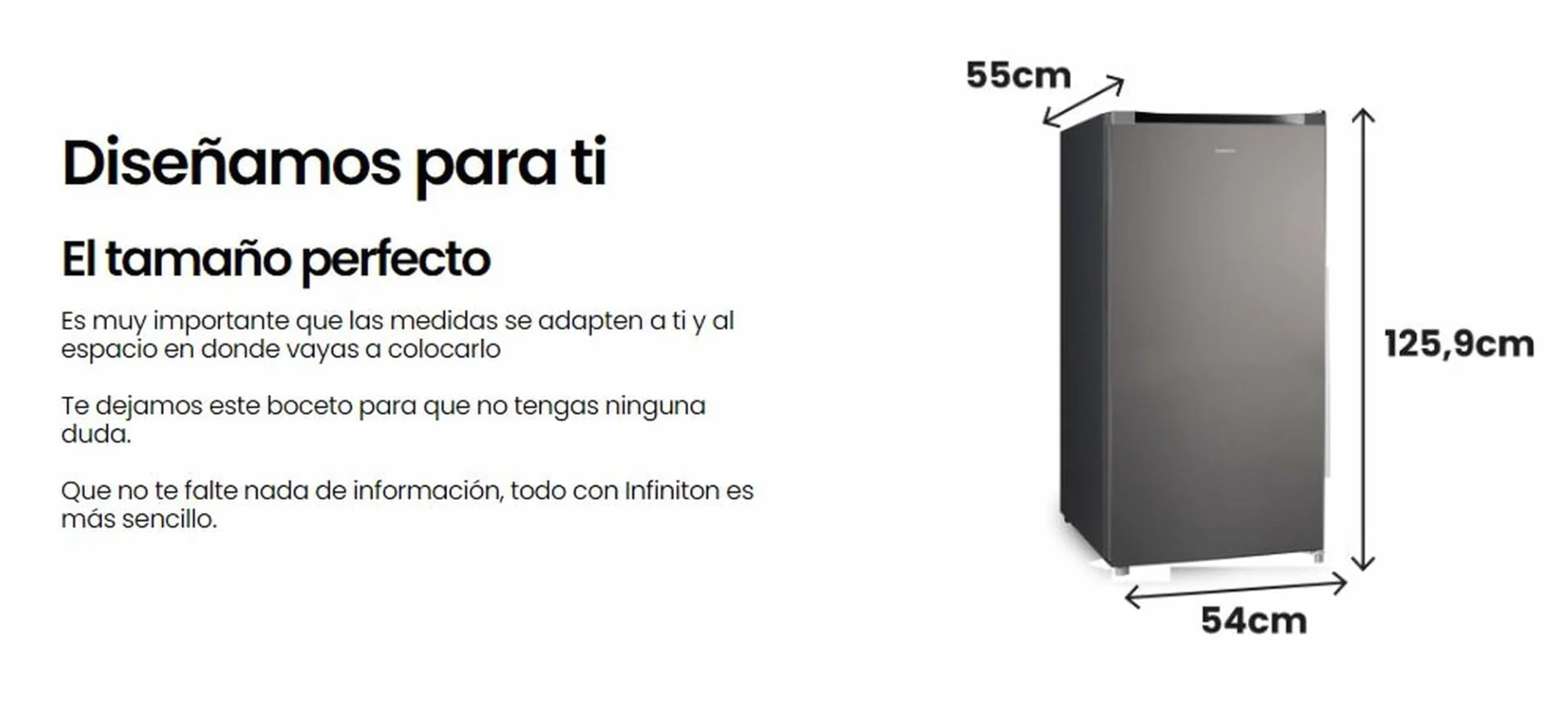 INFINITON Congelador Vertical CV-140L25XEQ, 145 Litros, E, Función Fast Freezing, Congelador 4****, cajón Flap, Tirador integrado, Puerta reversible, Inox