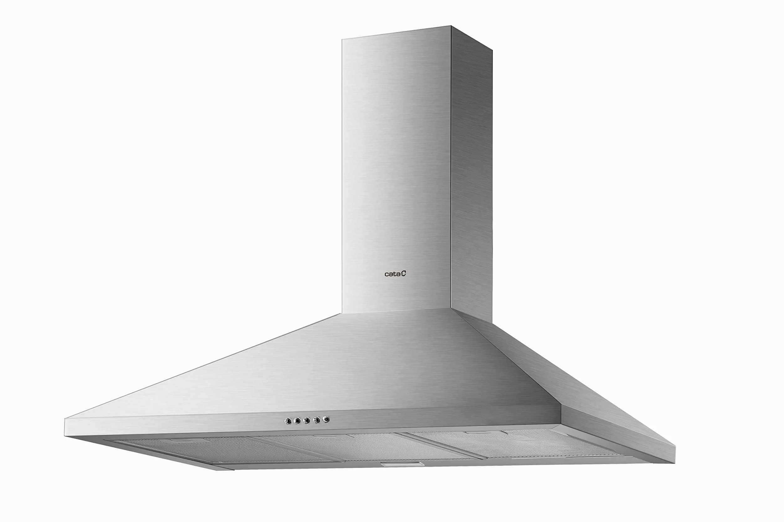 Cata Campana Extractora VZX 9000 X/A Campana de Pared Decorativo 90 cm Capacidad de Extracción de 510m3/h 3 niveles de Potencia Acabado en Acero Inoxidable