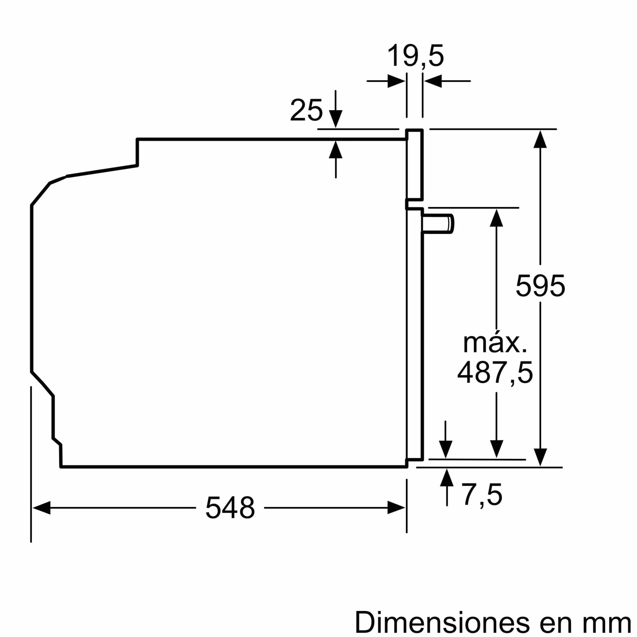 Balay Horno 60x60 cm Acero inoxidable Control Comfort Aqualisis 3HB4131X2