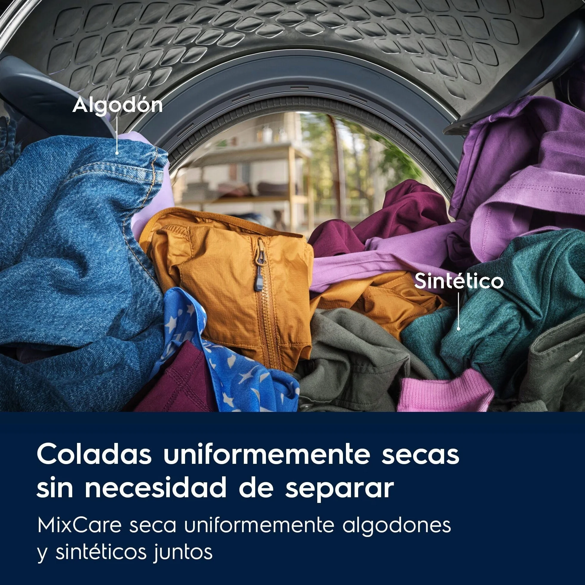 Electrolux Secadora con Bomba de calor EDI618A5BO, Seca 8 Kg, Libre instalación, Sistema EcoFlow, GentleCare, Función MixCare, Tecnología SensiCare, Motor Inverter, Display LCD, Blanco