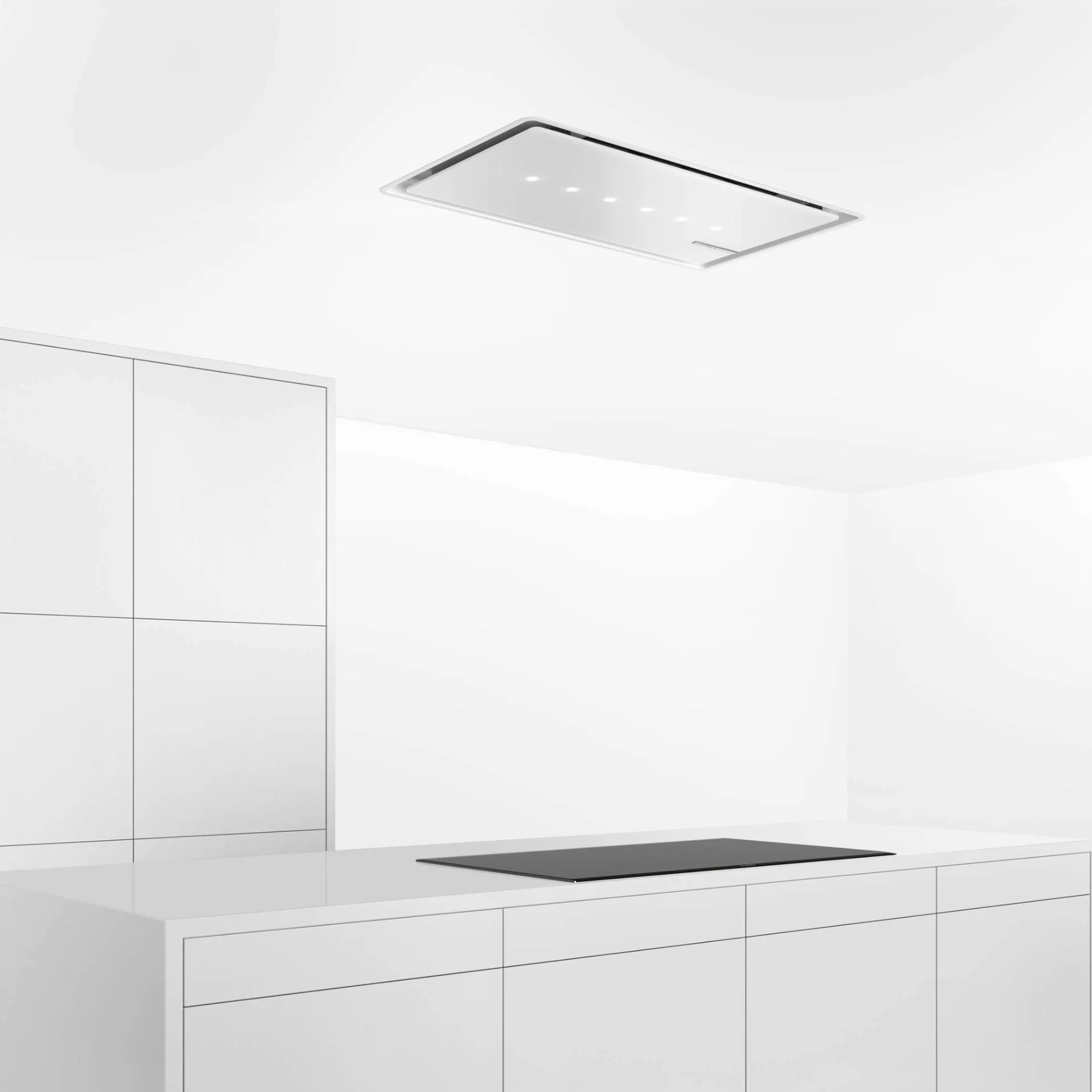 Bosch – Extractor de techo, Serie 8, 90 cm, Motor EcoSilence, PerfectAir, Blanco, DRC99PS20