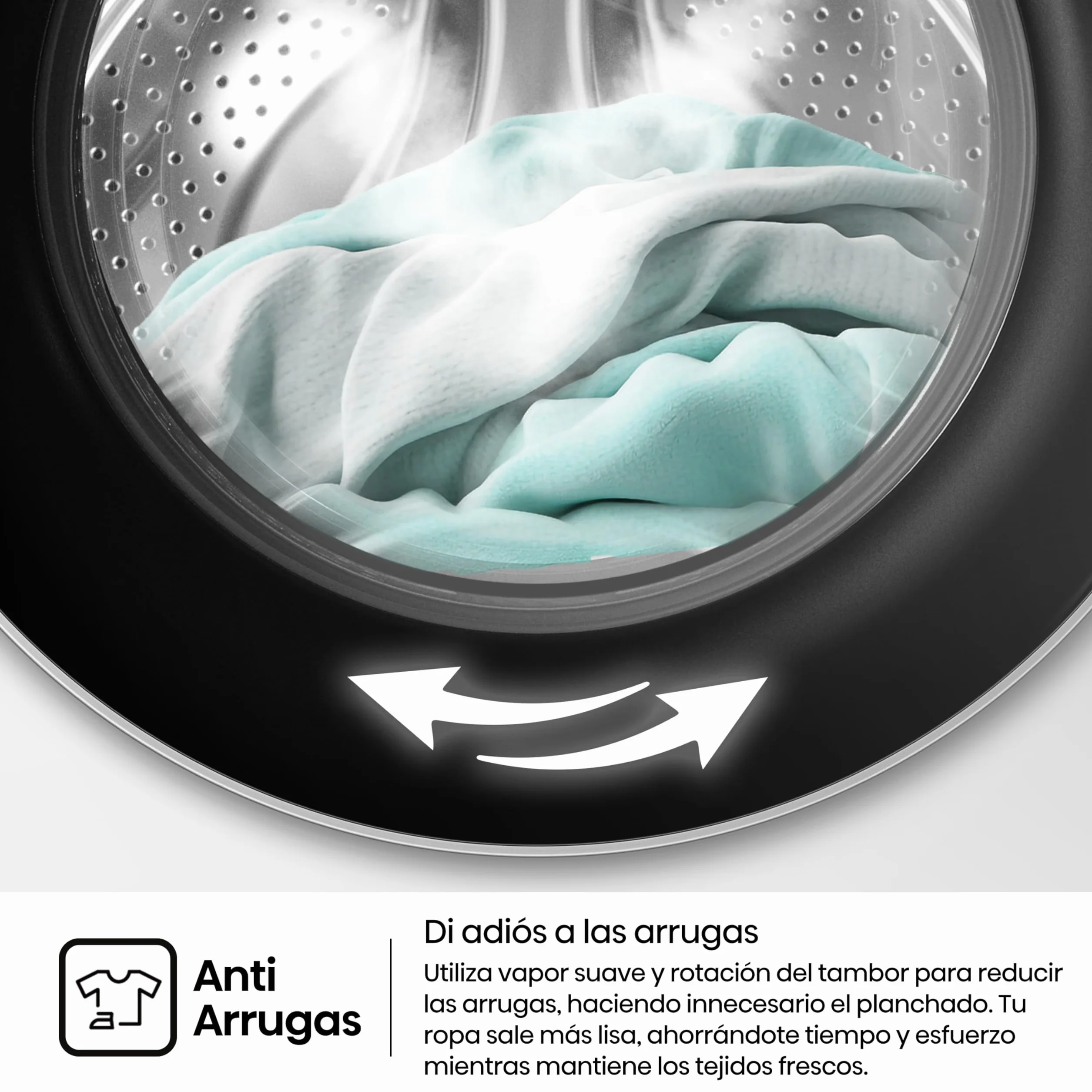 Hisense WF1I1142BWL - Lavadora 11 Kg, 1400 rpm, Clase A, Fondo 59cm, Lav. Power 49’ y Rápidos 30' y 15', Dispensador Automix, Lavado Auto Wash, Antiarrugas, iFit™ Fondo Optimizado, Vapor 99,9%, Blanco