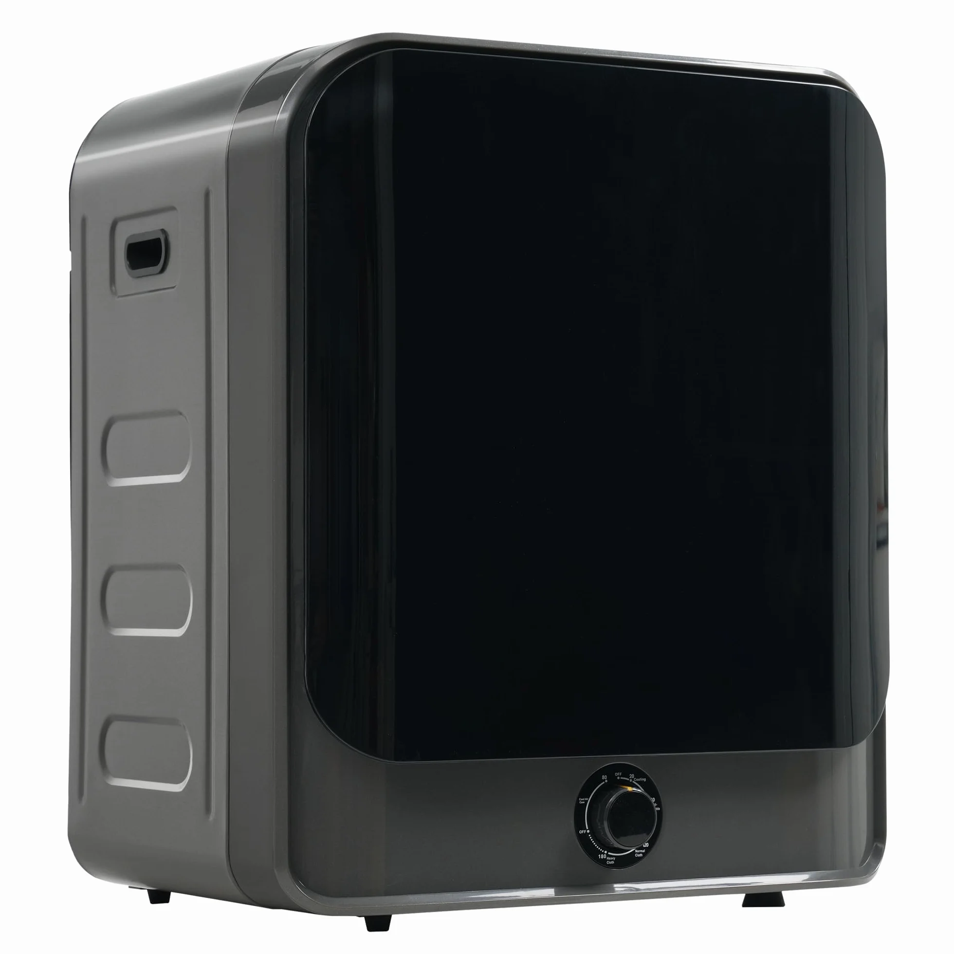 Secadora de Evacuación 4,5 kg con 5 Programas, Carga Frontal Secadora de Ropa 830 W, Montable en la Pared Secadora de Ropa con Tambor Inox, para Piso, Casa, Mobil Home, 60x50x44 cm (Gris)