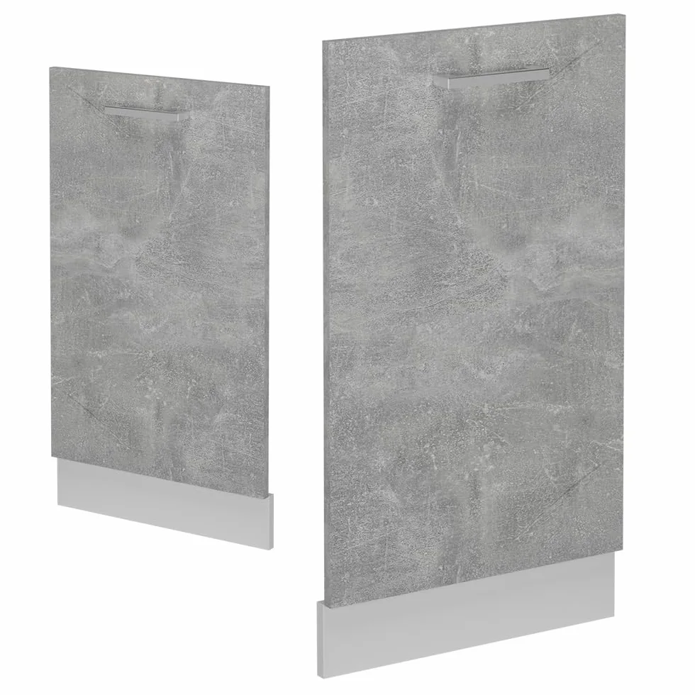 Vicco Panel Frontal R-Line, Hormigón, 45 cm | ET Mármol, para combinación libre dentro de sistemas de cocina modulares