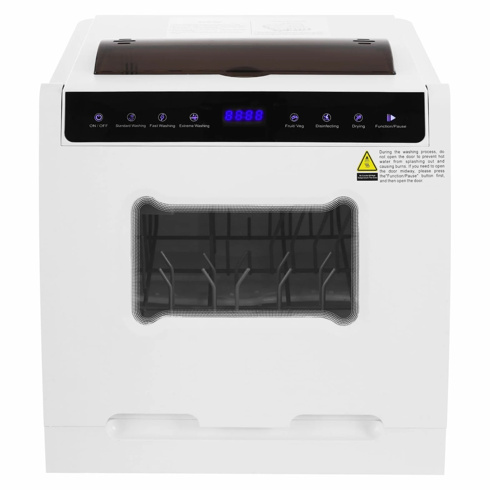 Lavavajillas de mesa con pantalla táctil Mini lavavajillas 6 programas lavavajillas 4-6 personas multifuncional camping lavavajillas autocaravana gadgets portátil Dishwasher 46 x 41 x 46 cm