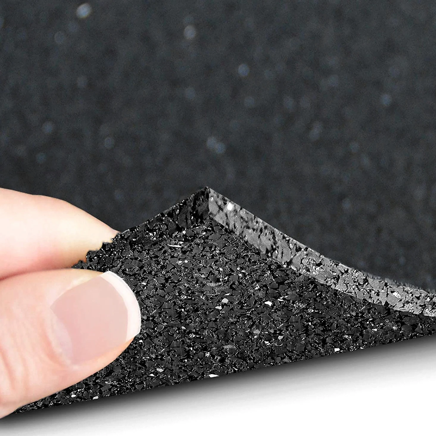 Alfombrilla antivibración para lavadora, altavoz y frigorífico, alfombrilla de goma para protección de obras de hasta 10 m de longitud (grosor: 0,5 cm, 62,5 x 500 cm)