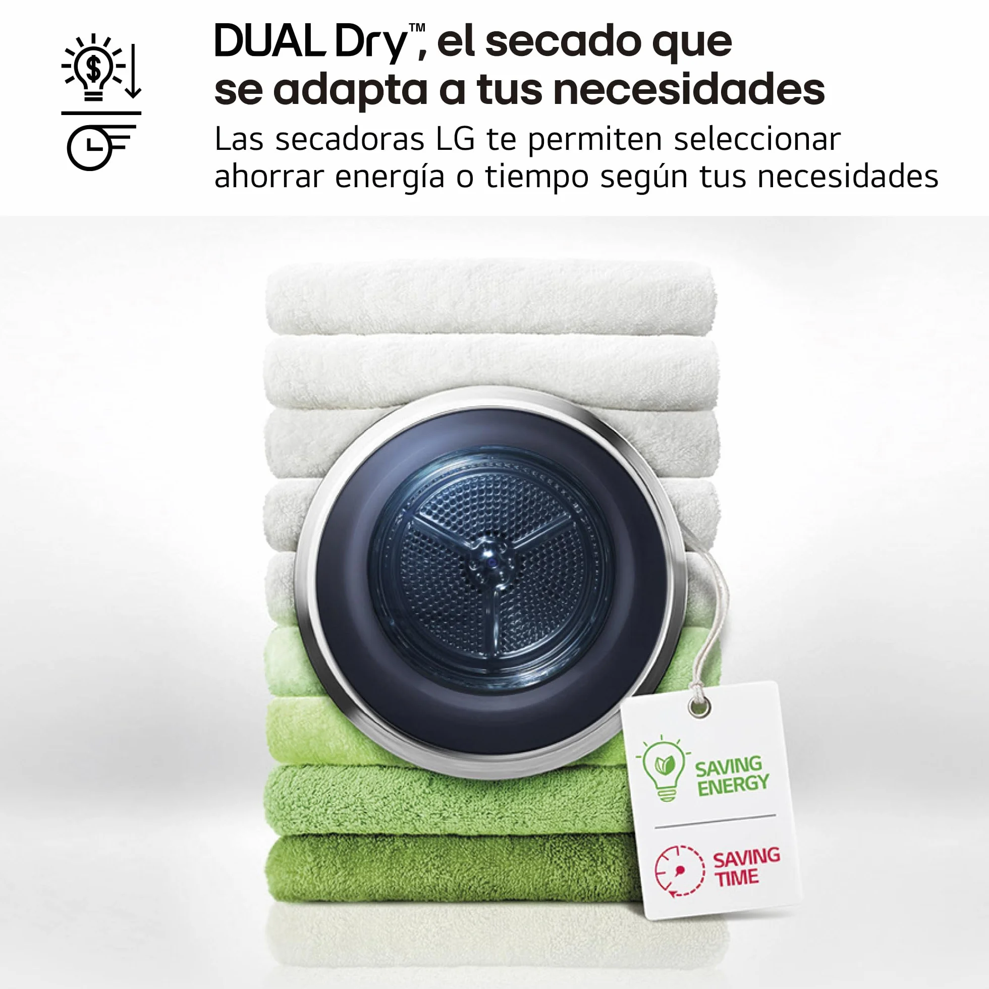 LG RH90V9PV2N Secadora de Ropa 9Kg Bomba de Calor Dual Invert Carga Frontal Serie 900 Inox Antihuellas