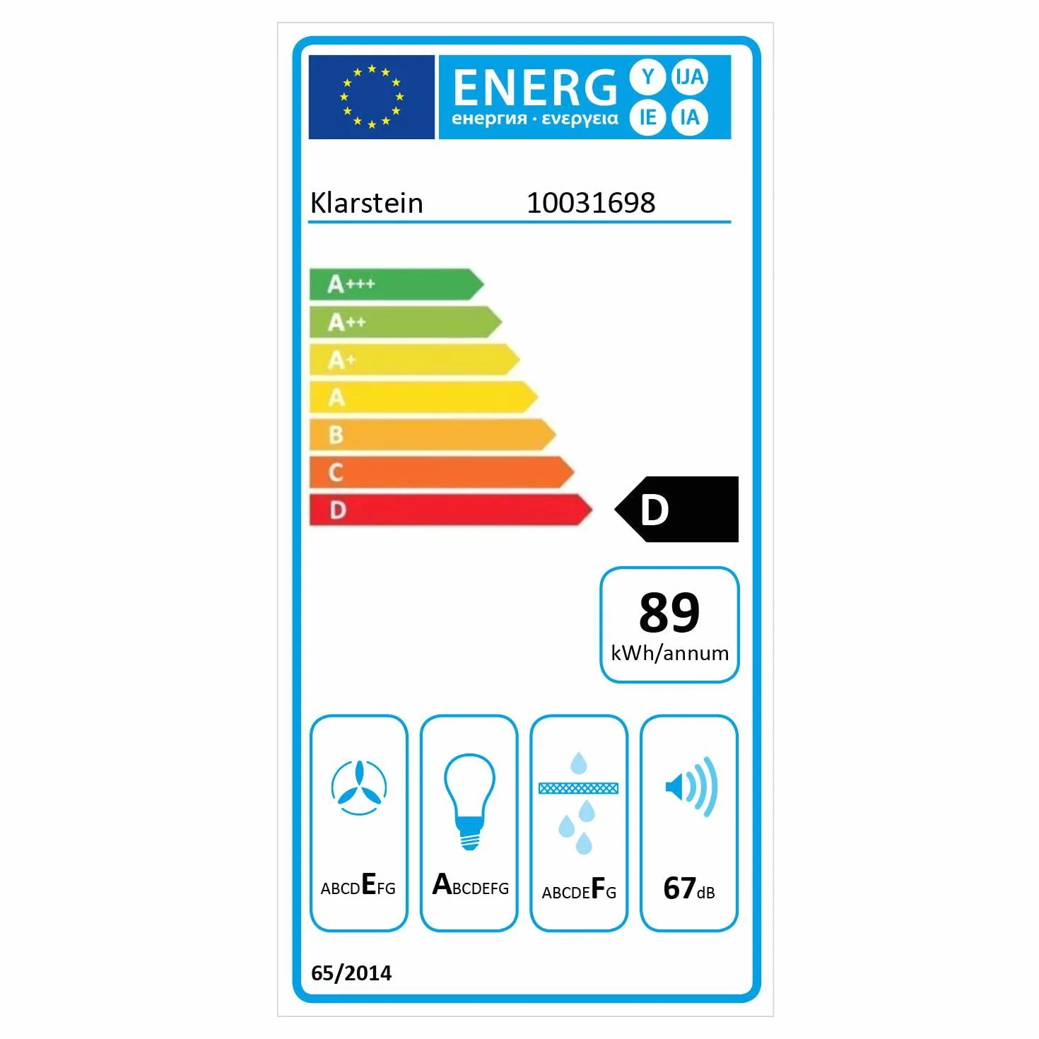 KLARSTEIN Royal Flush Downdraft Campana extractora replegable, 430 m³/h, Acero Inoxidable, 60 cm, Negro