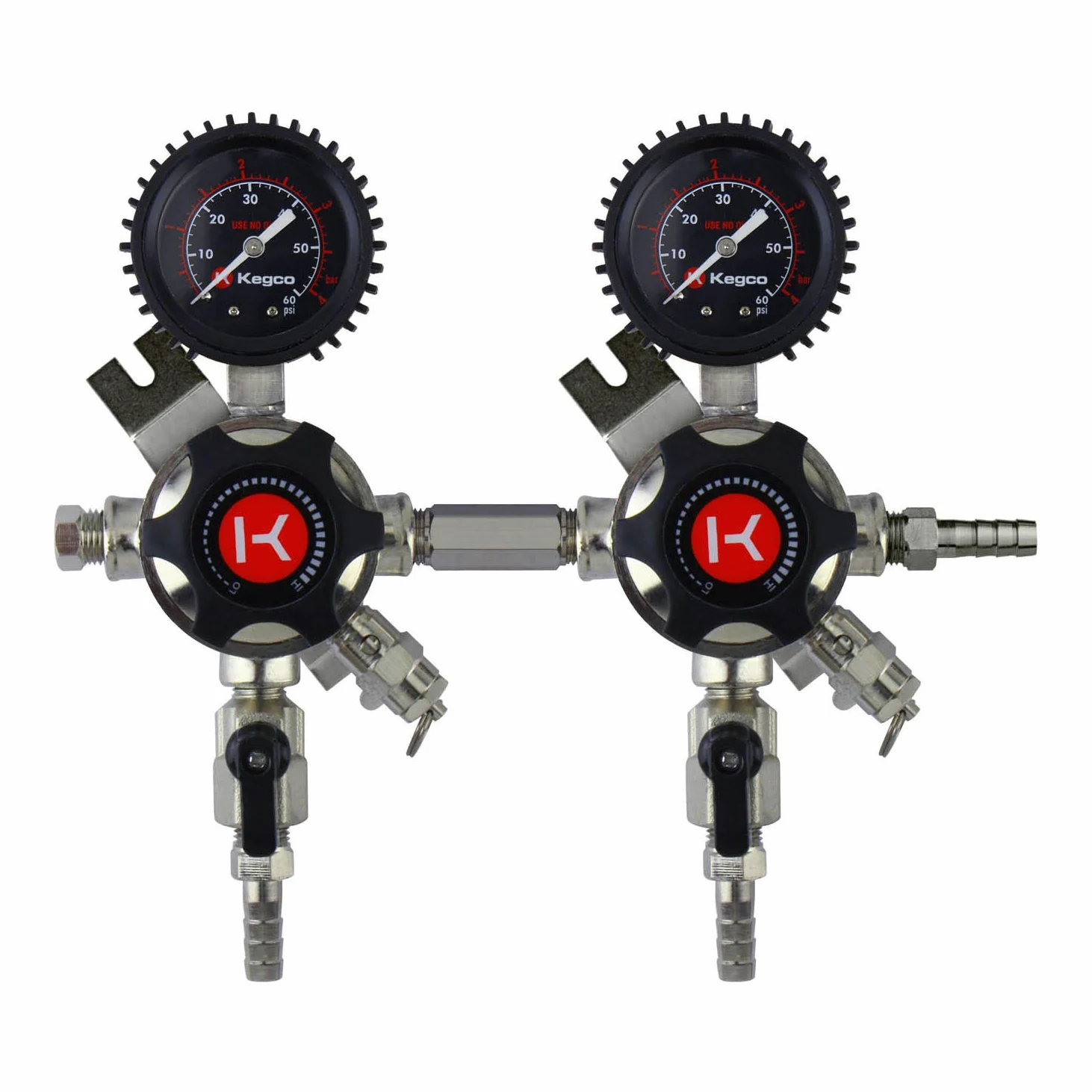 Kegco 3PLHU5S-2 Regulador secundario, latón cromado