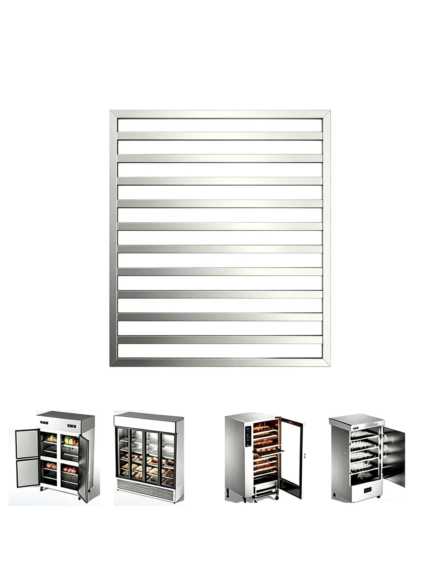 Estante Congelador Acero Inox 304 for Refrigerador Comercial | Estante de acero inoxidable for congeladores, vitrinas y cámaras refrigeradas comerciales.(20.9x20.9in/53x53cm)