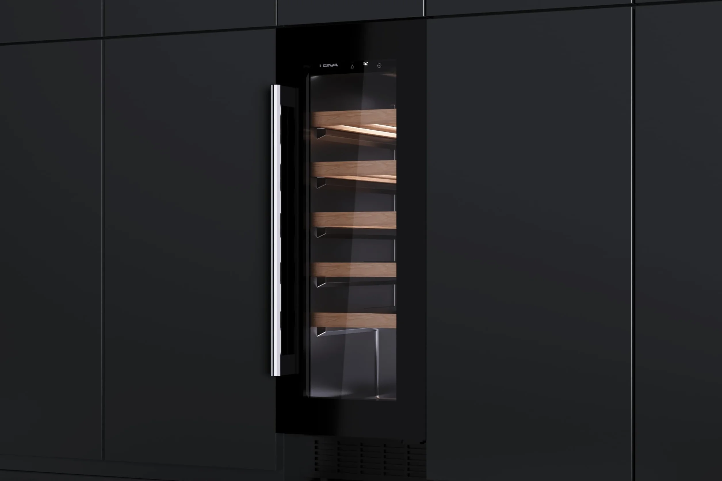 Teka - Vinoteca - Enfriador de vinos independiente con capacidad para 20 botellas y control de temperatura ajustable - Modelo Sommelier RVU 10020 GBK