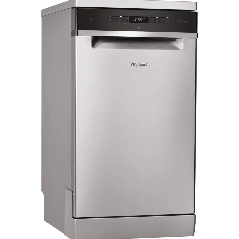 Whirlpool - Lavavajillas WSFO 3O23 PF X 45 cm inox, tecnología 6th sense, sistema de protección aquastop, 43dBA, 10 cubiertos, eficiencia NEL D