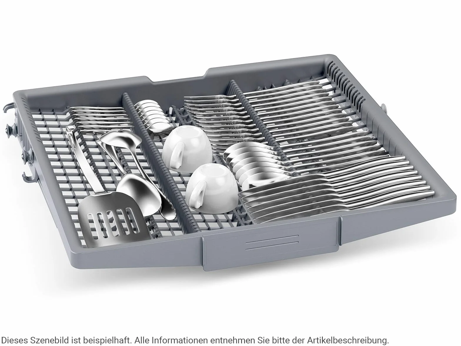 Bosch Elettrodomestici SMP4ECS71S Serie 4 - Lavavajillas empotrable bajo encimera, Home Connect, zona extra limpia: lavado intenso, EfficientDry: apertura automática de la puerta, 60 cm, acero