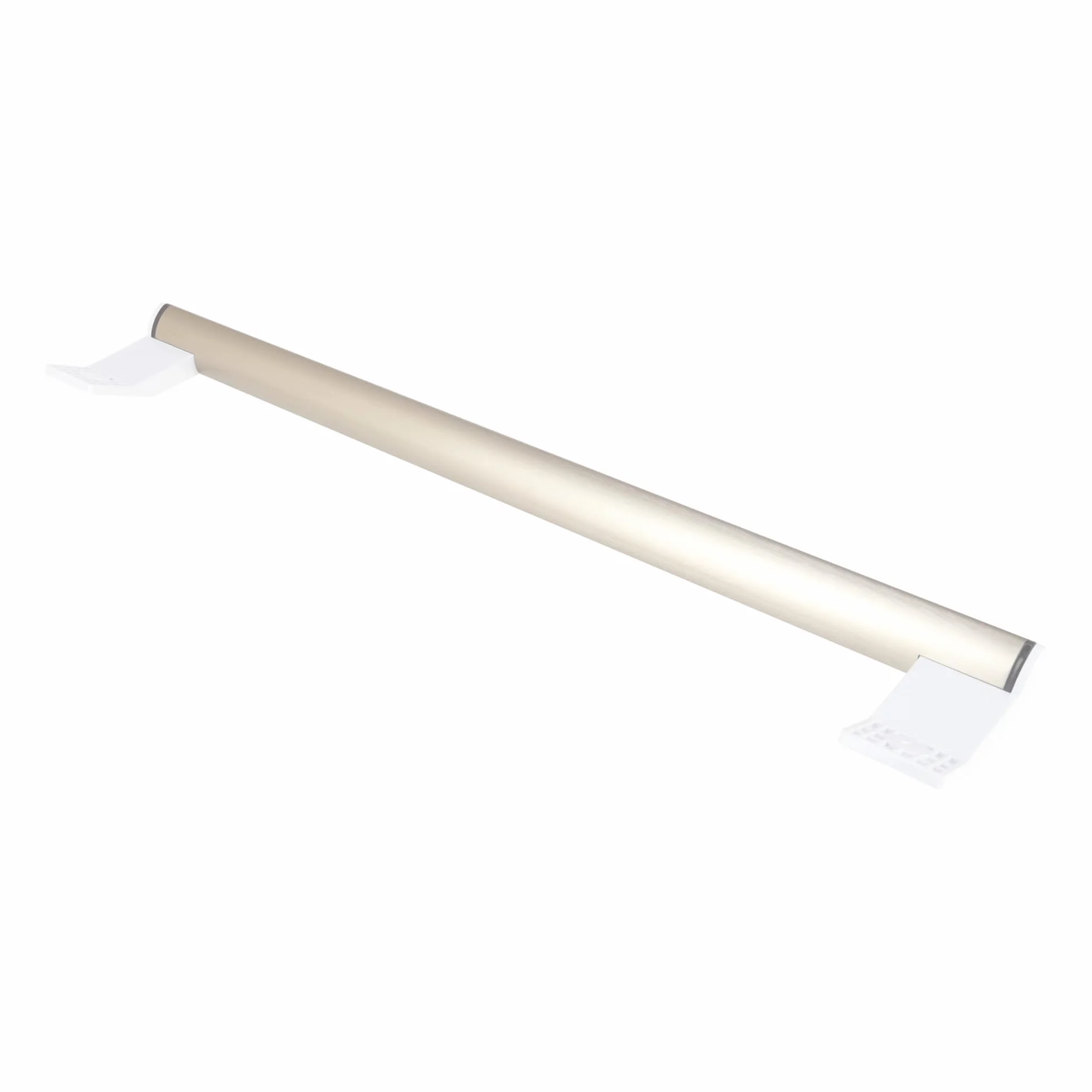 sparefixd Para manija de puerta Indesit SI81QWDUK plateada para nevera con despensa alta