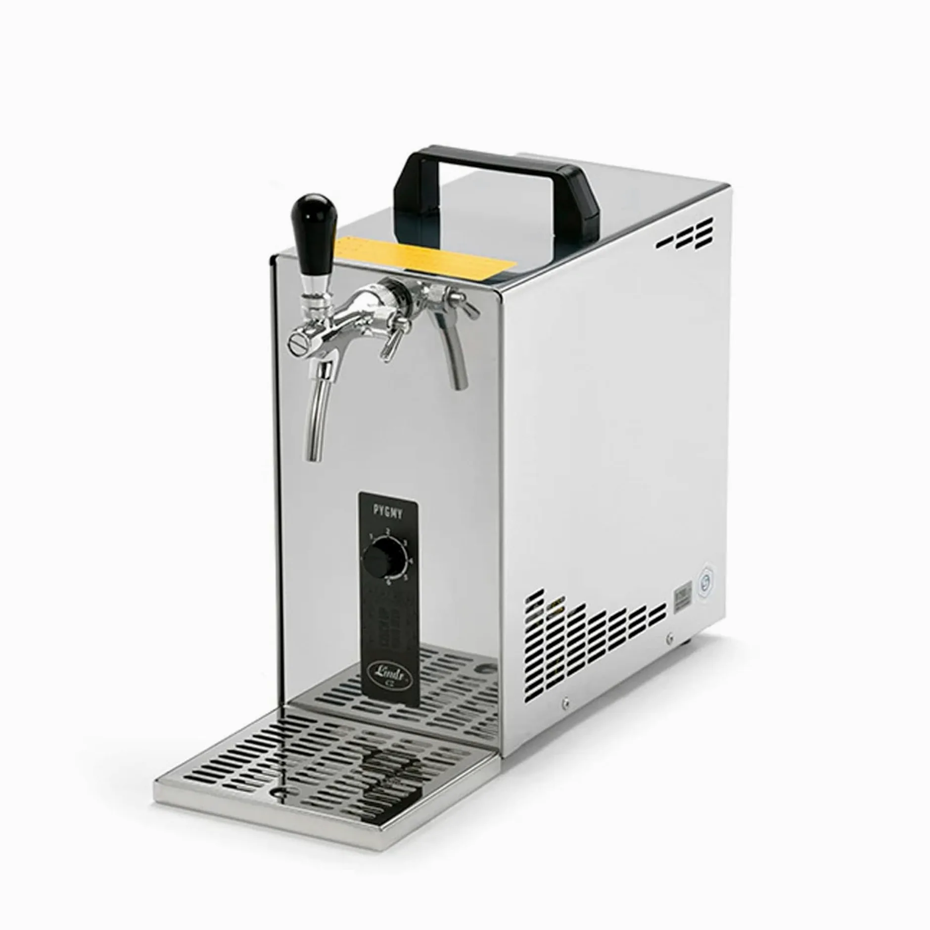 Juego de todo cabezal de tirador de cerveza bajo mostrador con enfriador en seco Pygmy 25 LE, 30 l/h, columna de tirador Green Line, incluye cabezales de grifo