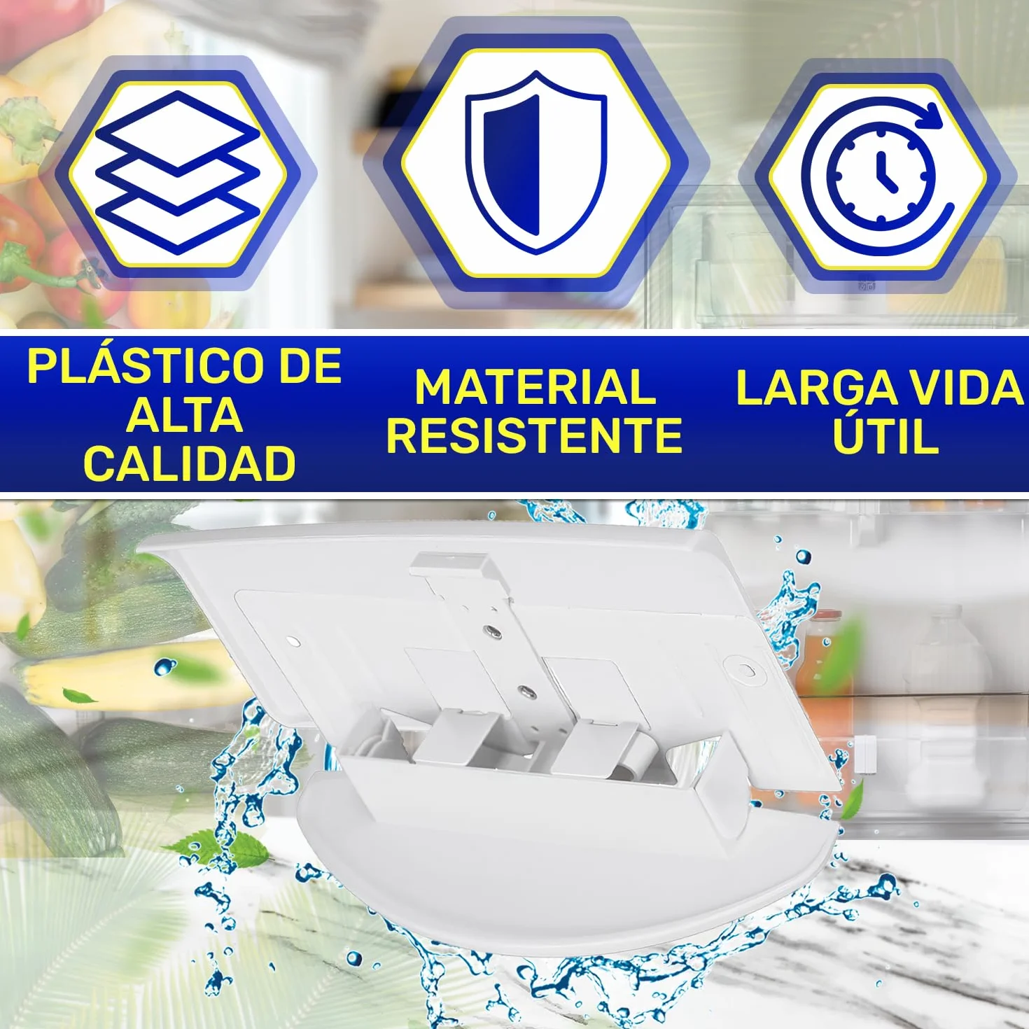 MONTERAL Tirador Frigorifico Combinado y Congelador Vertical 182 x 90 x 70 mm con Código Original 7042614 704261400 7422679 7422820 742282000 para Liebherr - Garantía de 10 Años