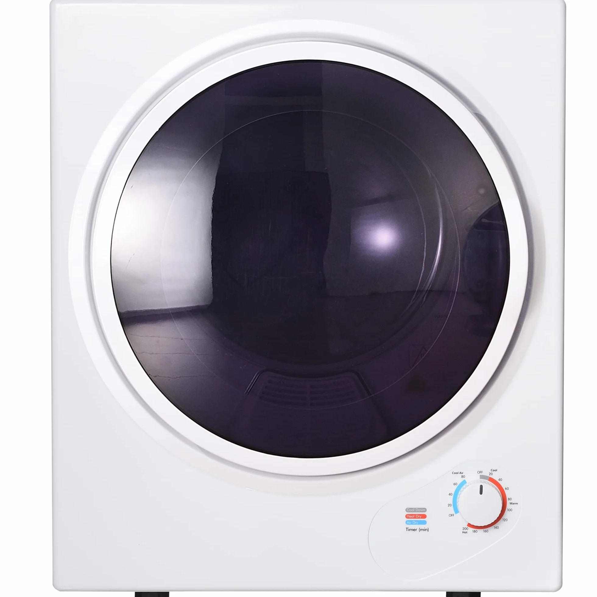 Secadora de Evacuación 2.5 KG Secadora de Ropa 850W, Montar en la Pared Resistencia de PTC Doble Filtración Función Antiarrugas Temporizador Blanco [Clase de eficiencia energética G]