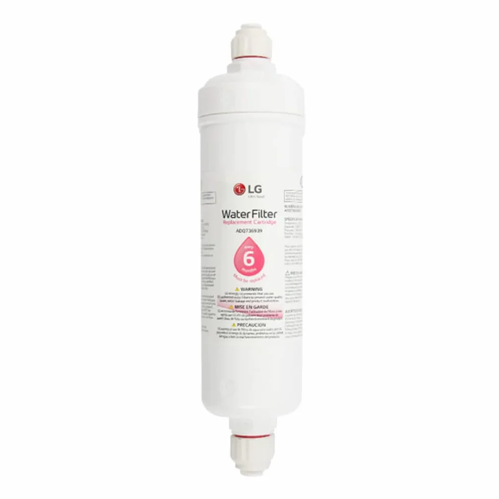 LG ADQ73693901 - Cartucho de filtro de agua de repuesto para refrigerador con ajuste a presión (paquete de 5)