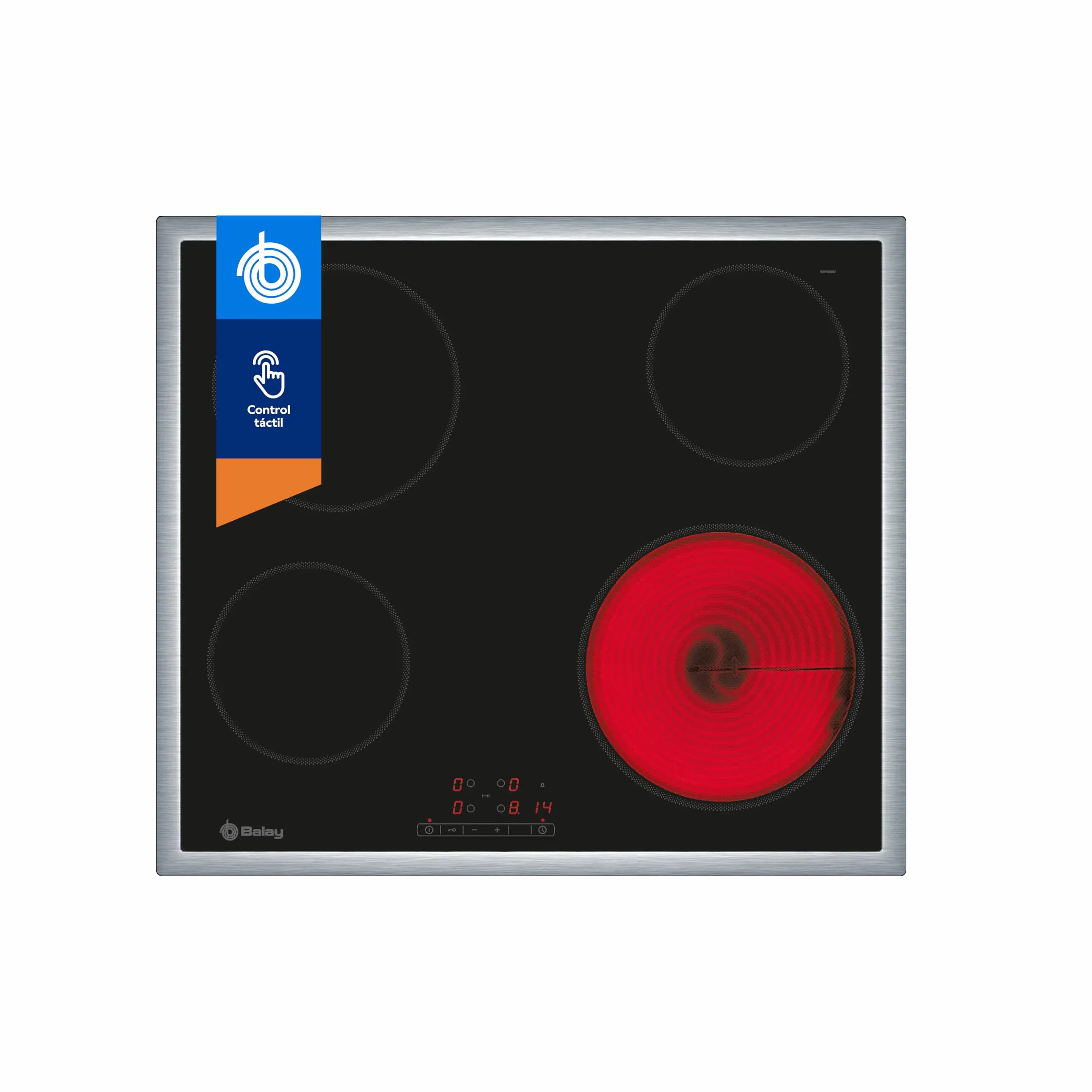 Balay 3EB720XR Vitroceramica 4 Zonas 1200 W Negro 48 x 583 x 513 mm