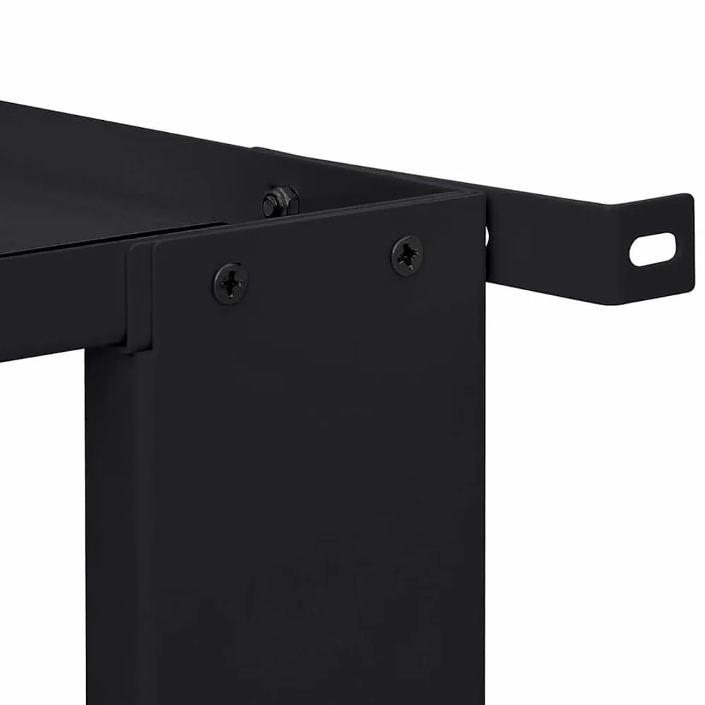 Mangloder - Podio de acero negro para lavadora, 64 x 55 x 32,5 cm, para lavadora y secadora, con patas ajustables para lavandería, baño y sótano