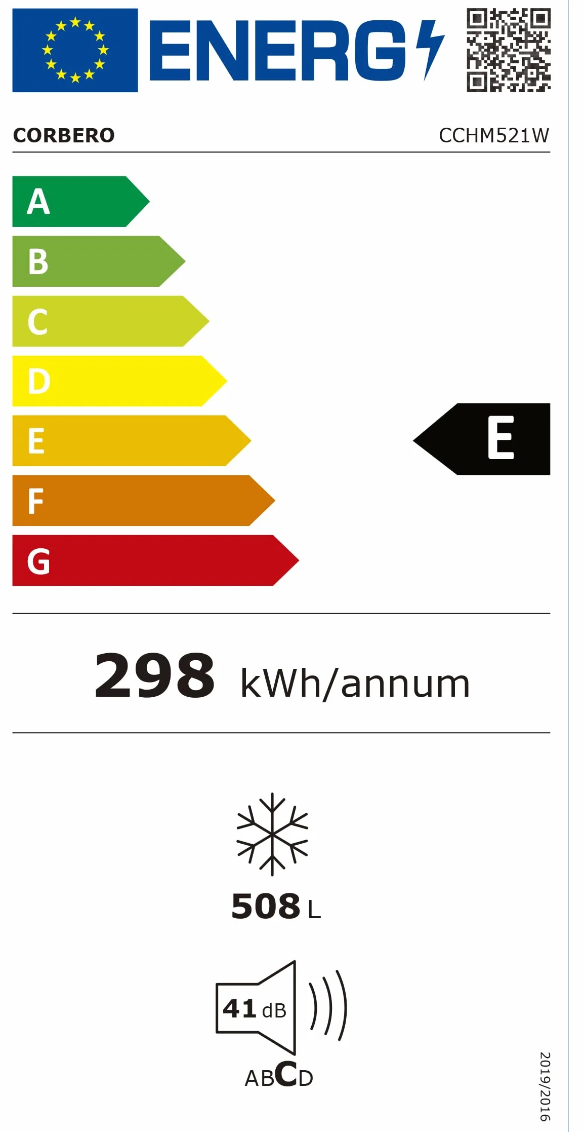 Corberó Congelador Arcón Horizontal CCHM521W 508L 153cm Sistema Dual Blanco