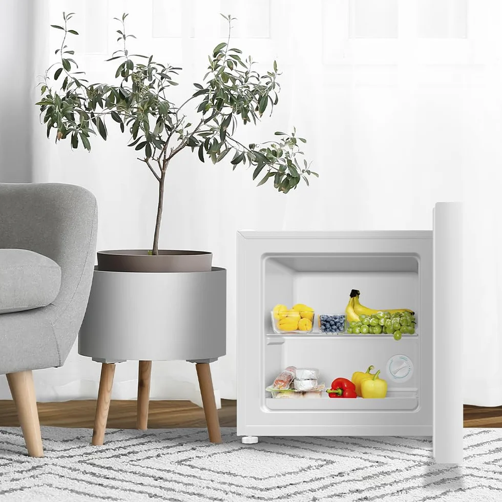 Cecotec Mini Frigorífico Convertible a Congelador 31L Bolero CoolMarket TT 31 Dual White E. Minibar con Función Nevera o Congelador, Alto 49,6cm y 47,4cm de Ancho, Control Mecánico, Blanco