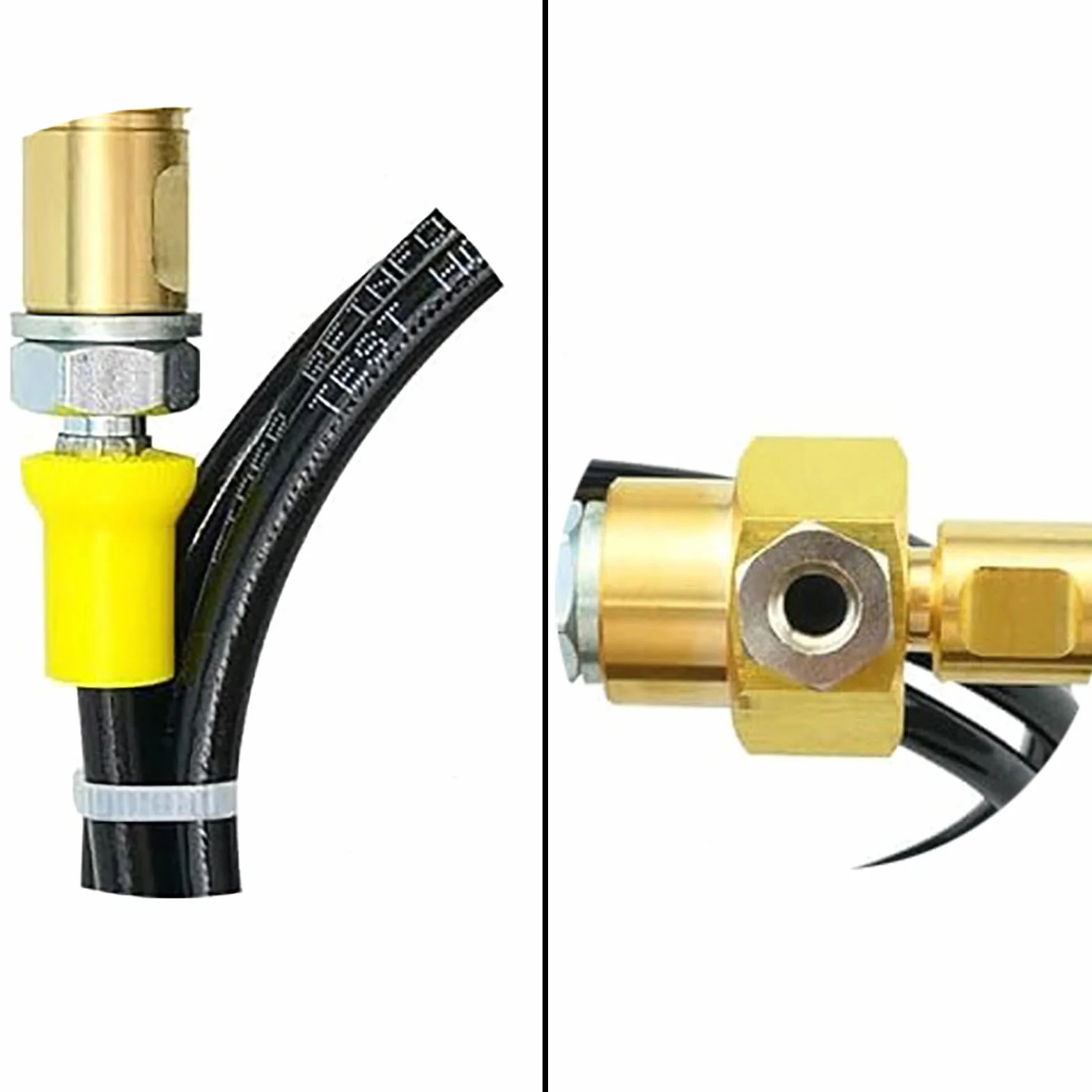 Manguera de CO2 1.5m W21.8-14 DIN477, Adaptador de Tanque de CO2 con Manómetro de 3500 PSI y Válvula de Alivio de Presión para Estaciones de Llenado de CO2 y Suministro de Argón y Nitrógeno