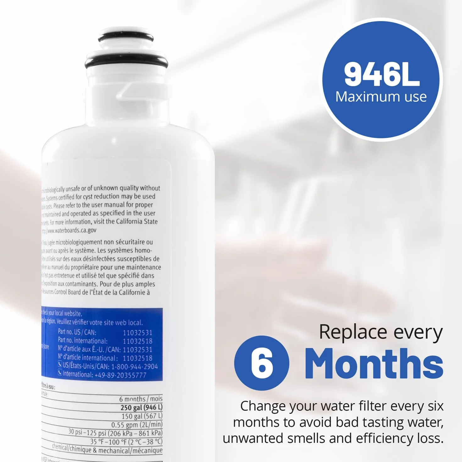 Bosch Ultra Clarity Pro (BORPLFTR50) - Filtro de agua