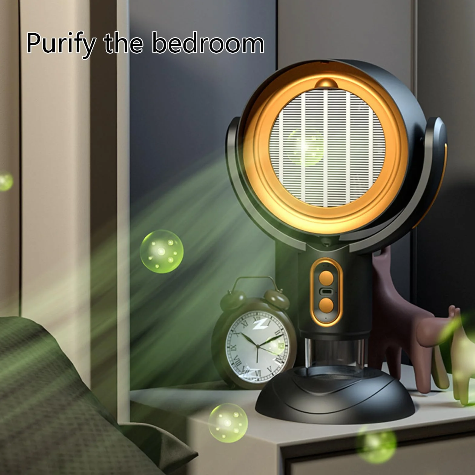 Capucha de gama de escritorio - Ventilación de cocción de mesa, extractor de humo compacto | systema de ventilador purificador retráctil, filtro de aire de velocidad ajustable, utilidad de cocina de a