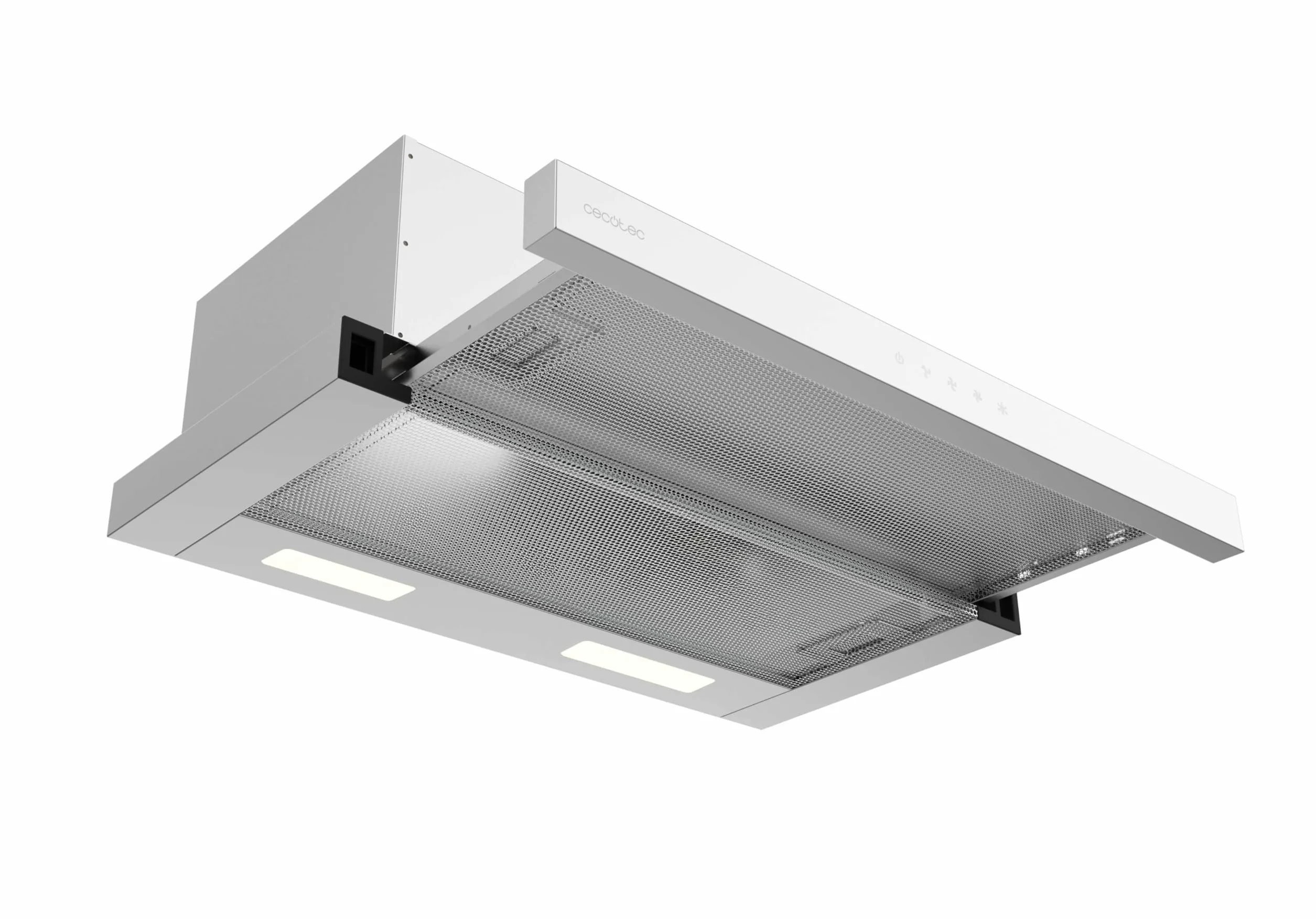 Cecotec Campana Extractora Telescópica 60cm Bolero Flux TLT 604000 Inox A+++, 415m³/h, Motor DC, Touch Control