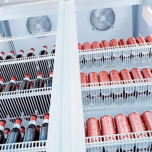 MBH - Nevera expositora vertical POTENCIADA doble puerta de cristal para hostelería. Armario frigorífico expositor refrigerado dos puertas abatibles para la restauración.