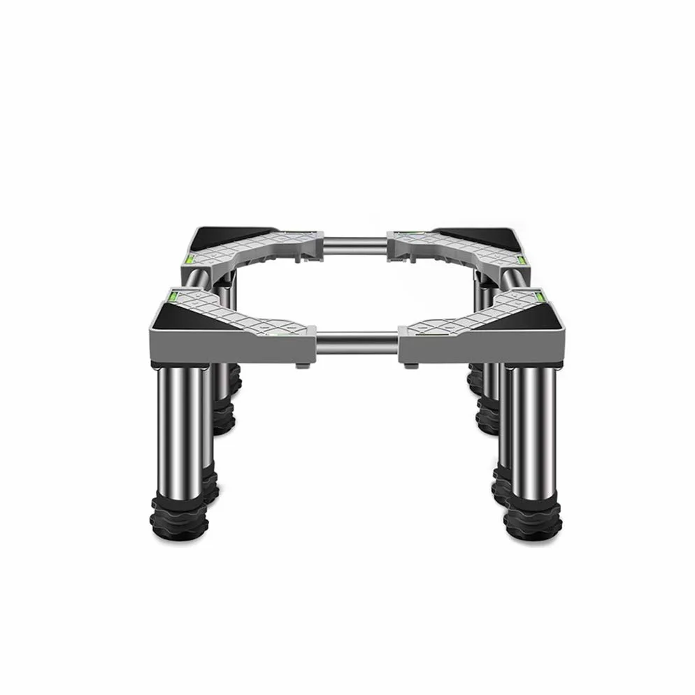 Soporte de Base para Lavadora con 8 Patas Universal High Rack Anti Vibration Mute Longitud/Ancho Ajustable 45-65 cm Nevera Congelador Soporte para refrigerador Soporte Rack de Acero inoxidab