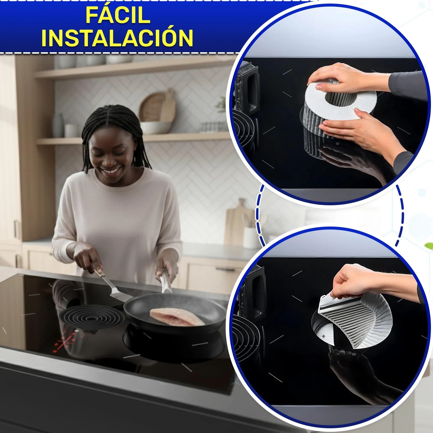 Filtro Carbon Activo 425x130x46 mm Campana Extractora para Bora Pure X Pure S Pure M Pure - MONTERAL