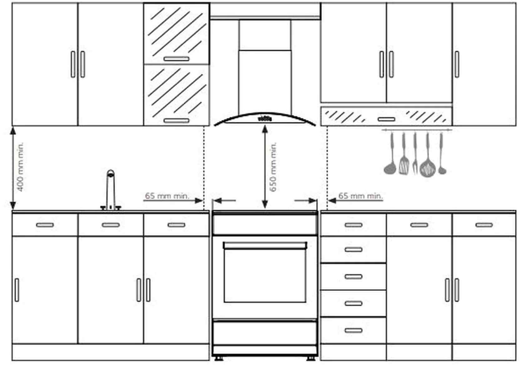 COCINA ELECTRICA CON HORNO CC-V350G INFINITON (Vitroceramica 3 Zonas + Horno Electrico, Ancho 50CM)