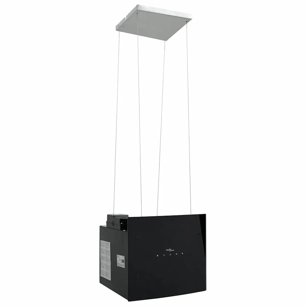 vidaXL Campana extractora de Isla Sensor táctil LCD Vidrio Templado, Extractor de Isla, Campana extractora de Isla, Extractor de Cocina de Isla