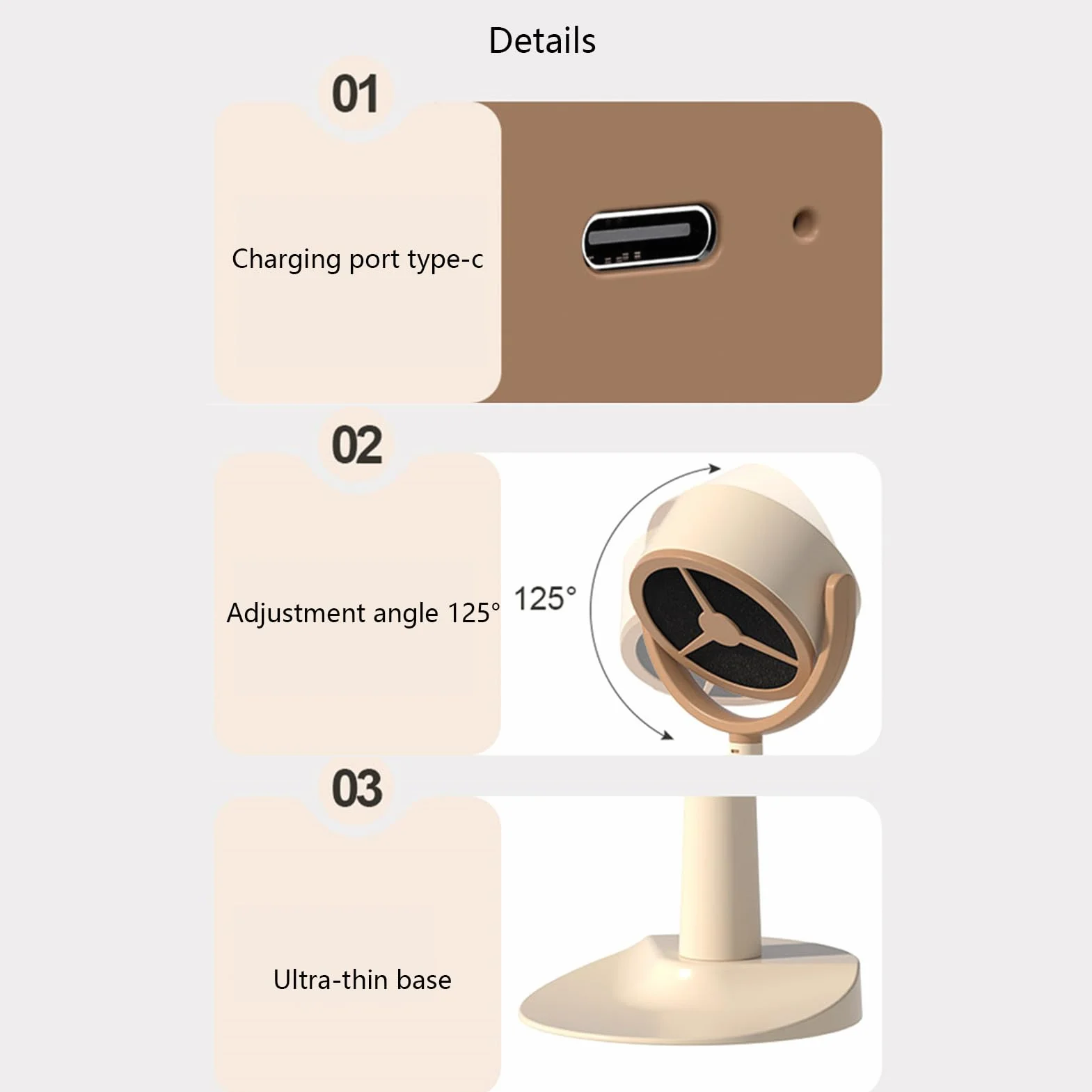 Rankey - Mini campana extractora portátil, campana extractora ajustable, gran batería de 3000 mAh, fuerte succión y bajo ruido, para barbacoas, cenas en interiores, ollas calientes