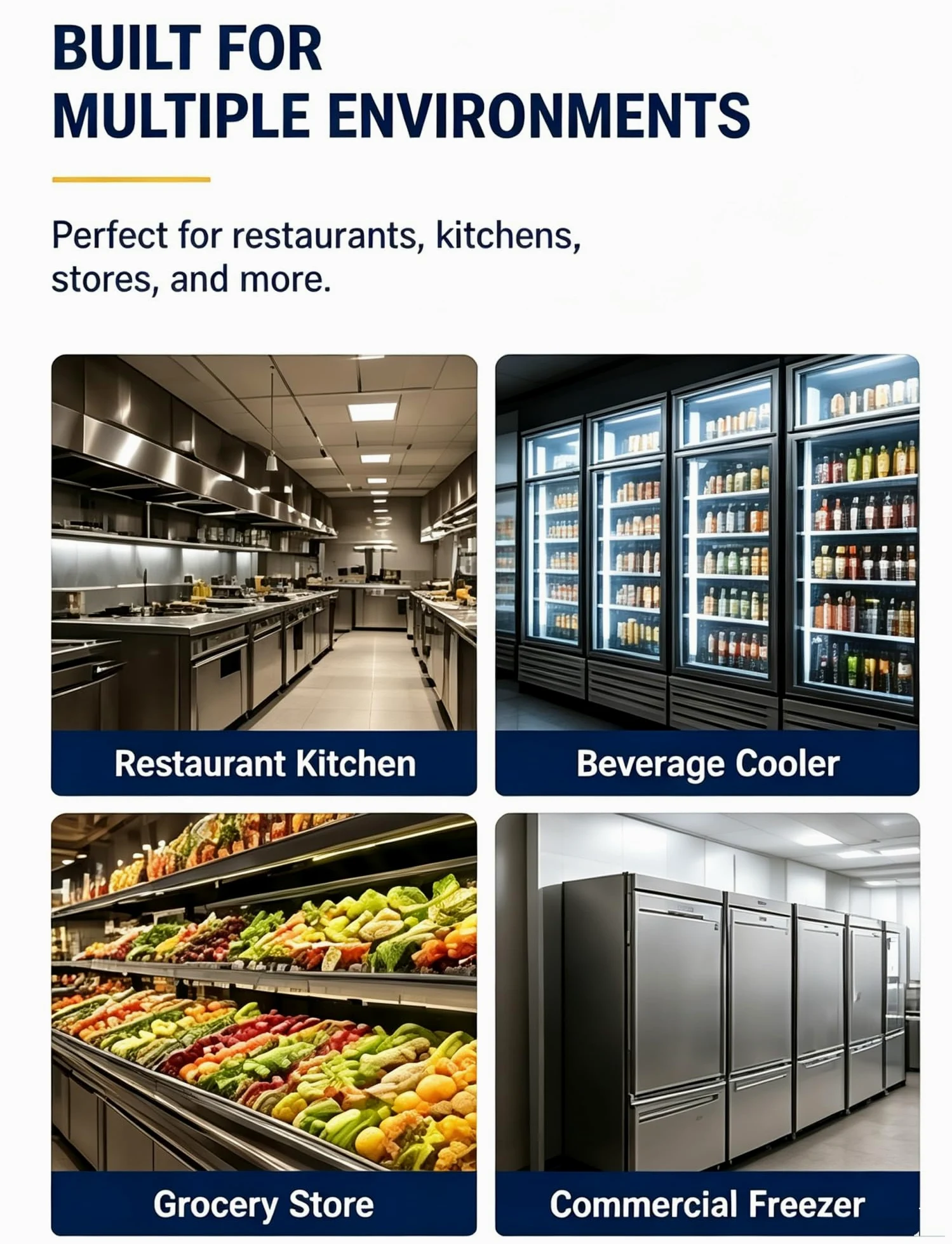 Estante acero inox 304 for frigorífico y congelador comercial | Rejilla de repuesto en acero inox 304 for vitrinas, congeladores y equipos de refrigeración(108x53cm/42.5x20.9in)