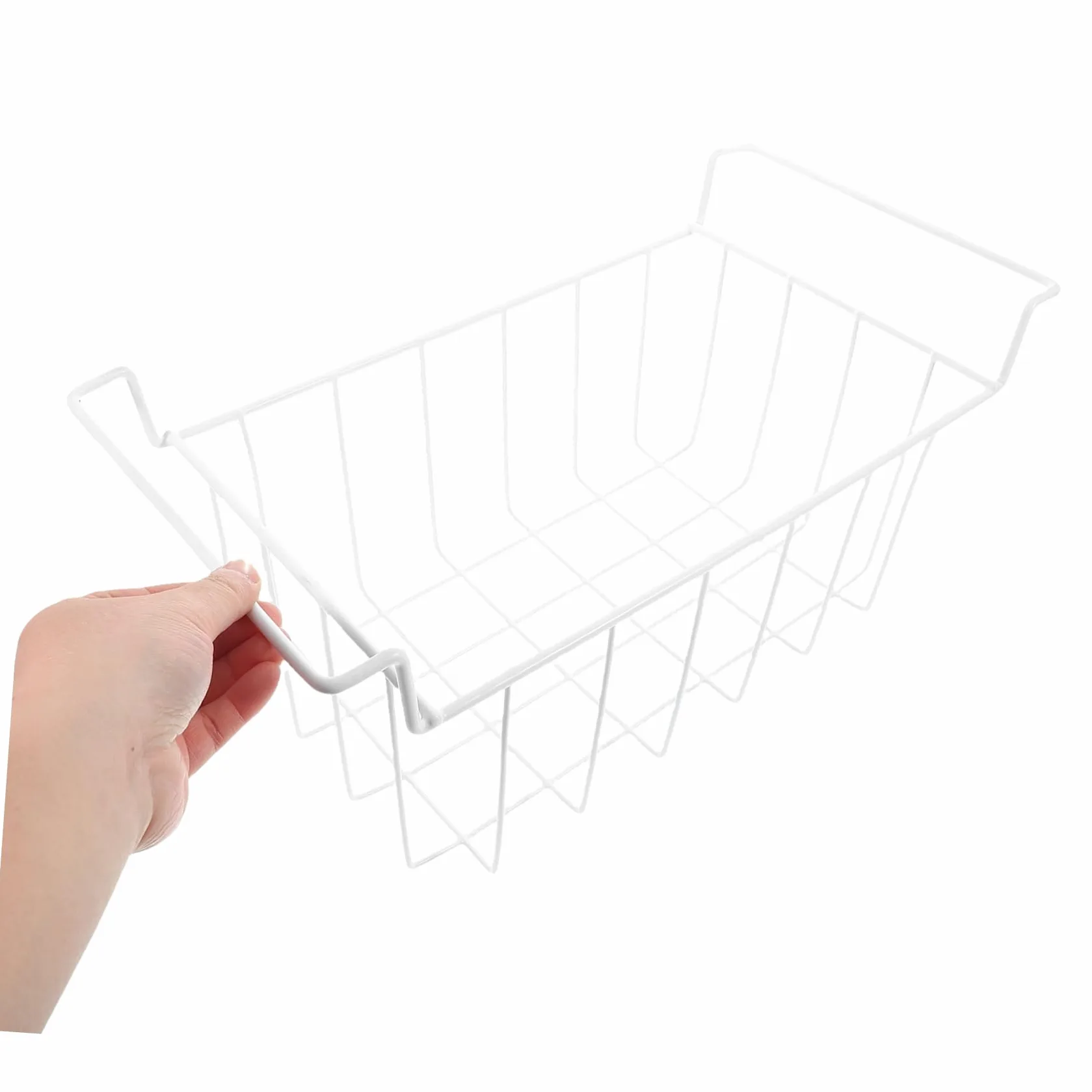 Cesta de alambre para congelador, estante de despensa apilable de metal para congelador y refrigerador