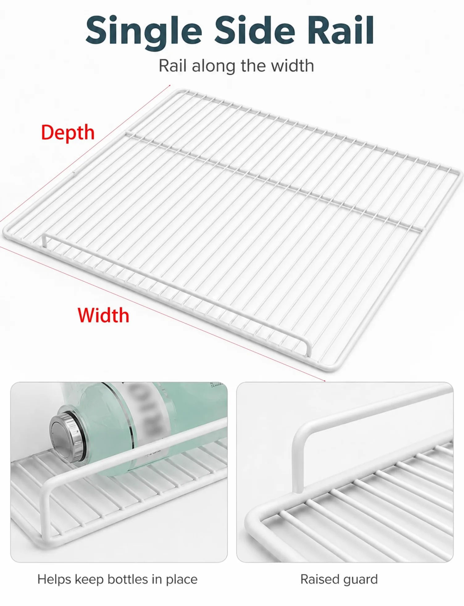 Estante for congelador horizontal, rejilla de alambre de acero con alto contenido de carbono | Acero de alto carbono; diseño de rejilla abierta; bordes redondeados; good para congeladores(60x60cm)