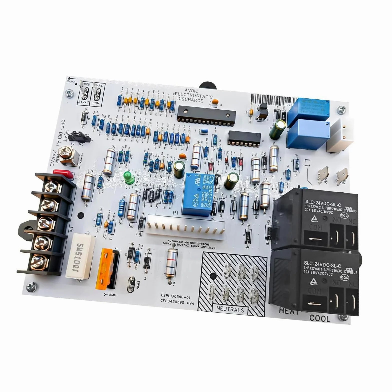 Circuito de placa de control de hornos de respuesta rápida, compatibilidad universal, fácil reemplazo para aparatos de calefacción, reemplazo de control