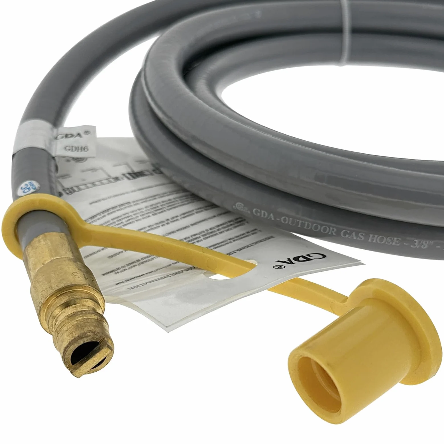 Manguera de gas natural de 3/8 pulgadas de diámetro interior con conexión rápida, línea de gas natural para parrilla, horno de pizza, calentador y más aparatos de baja presión, certificado CSA