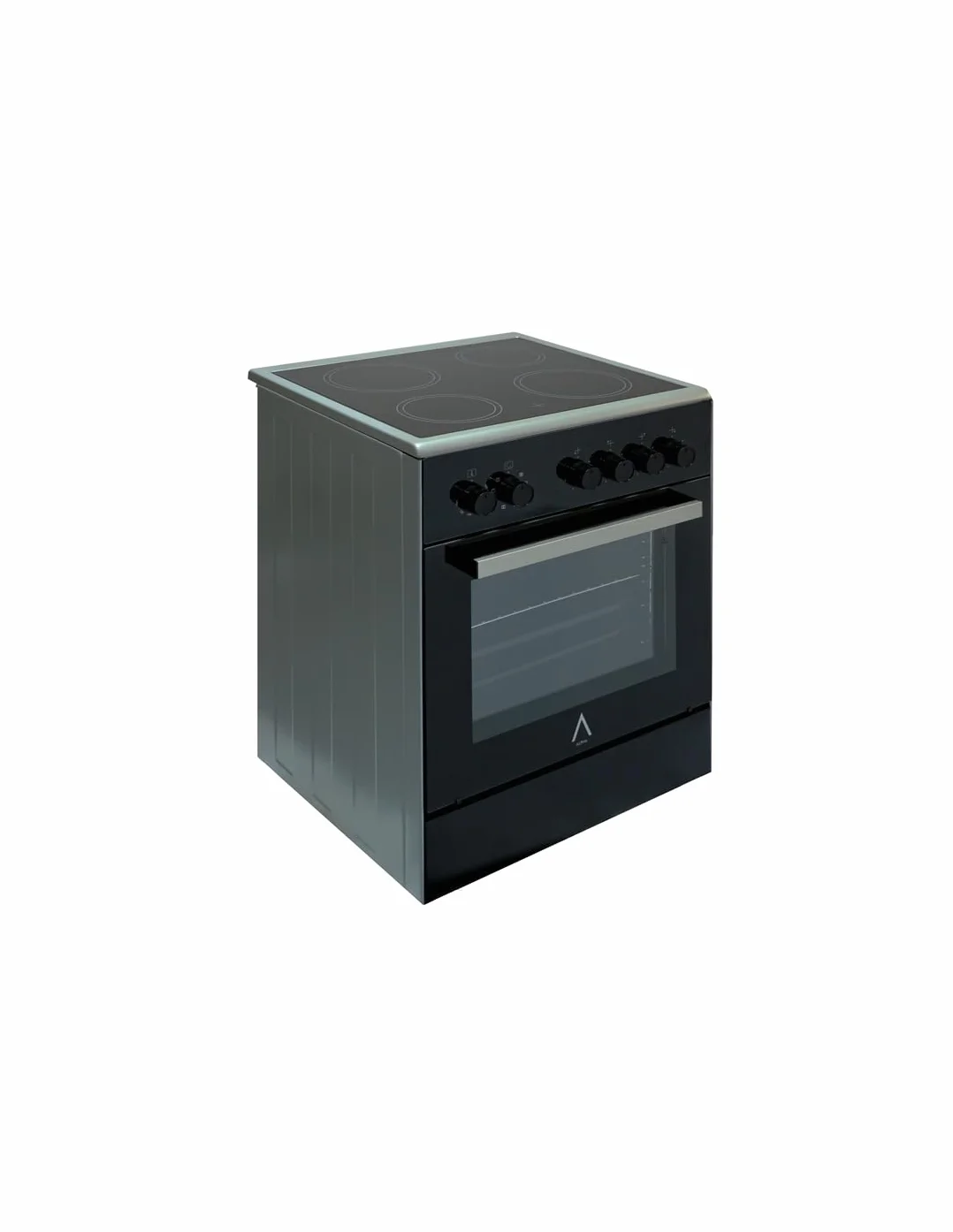ALPHA Cocina Eléctrica VULCANO ZEUS ELITE PRO Cristal Negro, Vitrocerámica