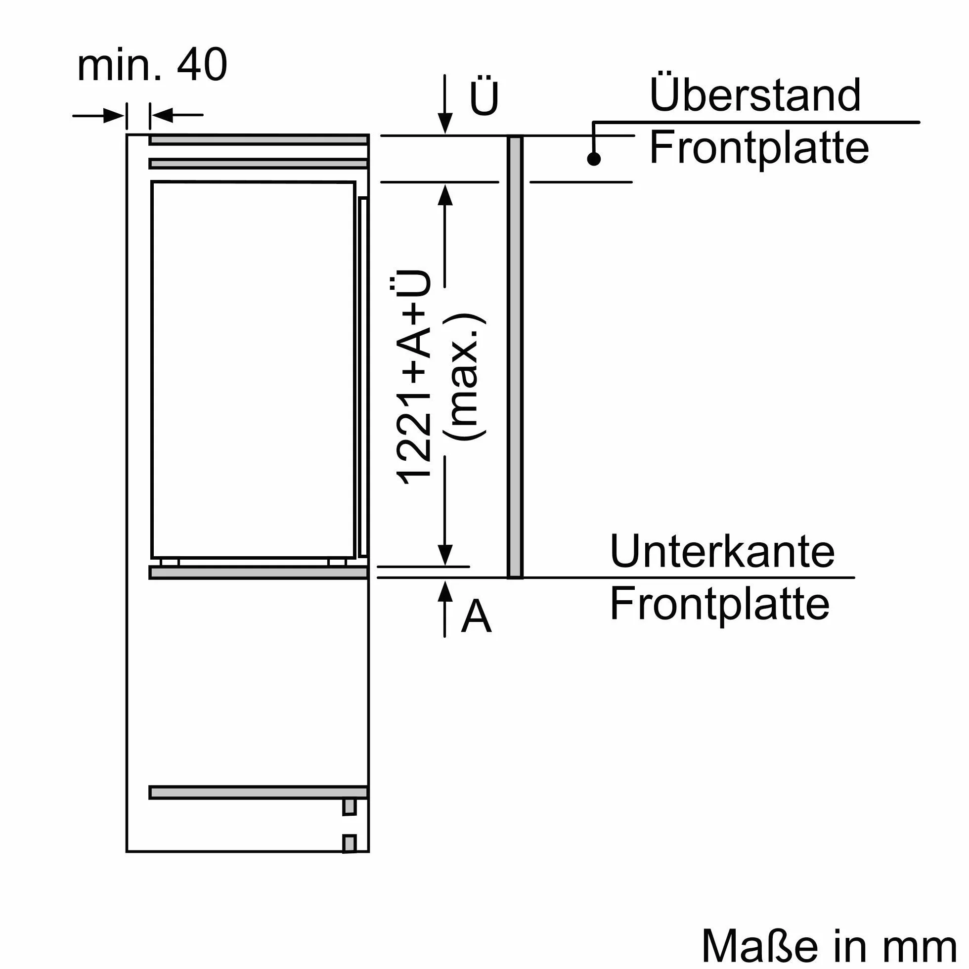 refrigerador de 1 puerta con pantógrafo integrado de 187 l KIL42VFE0