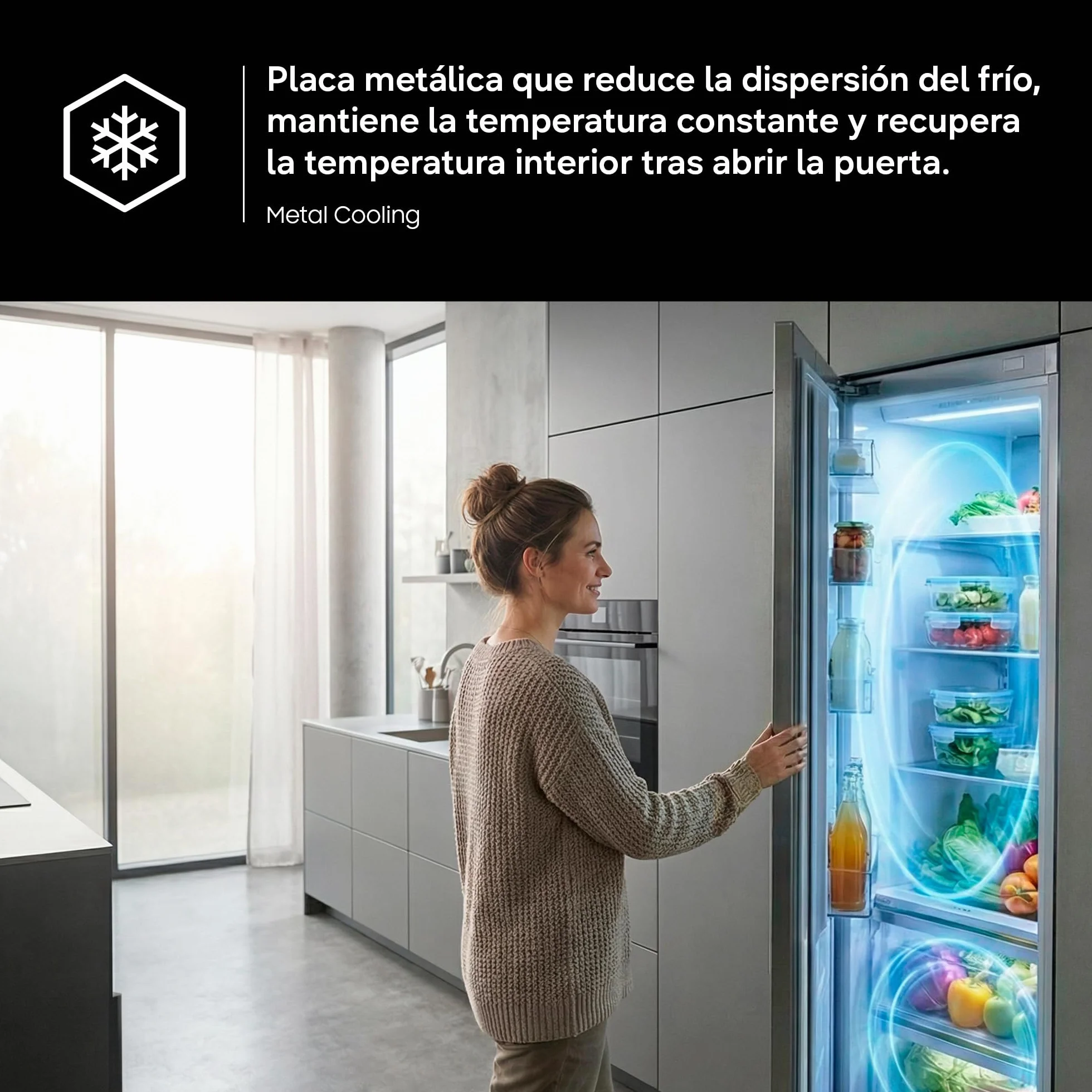 Samsung Frigorífico French Door Bespoke AI Family Hub 183cm 636L Clase E Grafito RF65DG9H0EB1EF