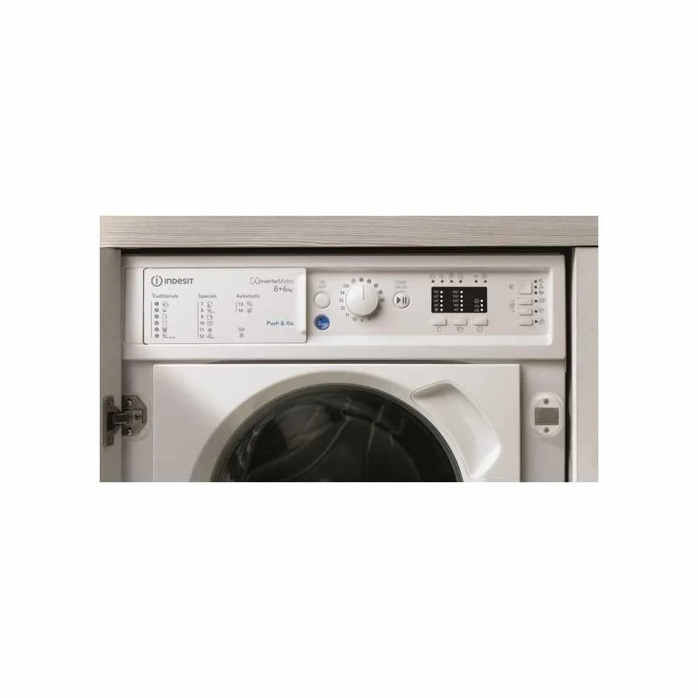 Indesit Lavadora secadora empotrable BIWDIL861485EU 8 kg 6 kg